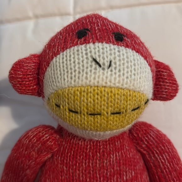 Sock Monkey with Cheer Outfit, Scarf, and Hat - Picture 5 of 6